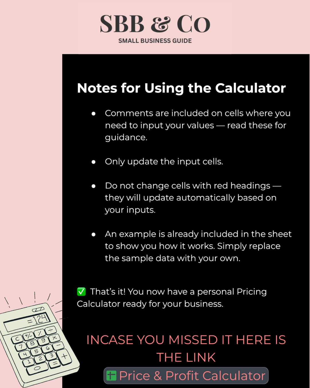 PRICE & PROFIT CALCULATOR